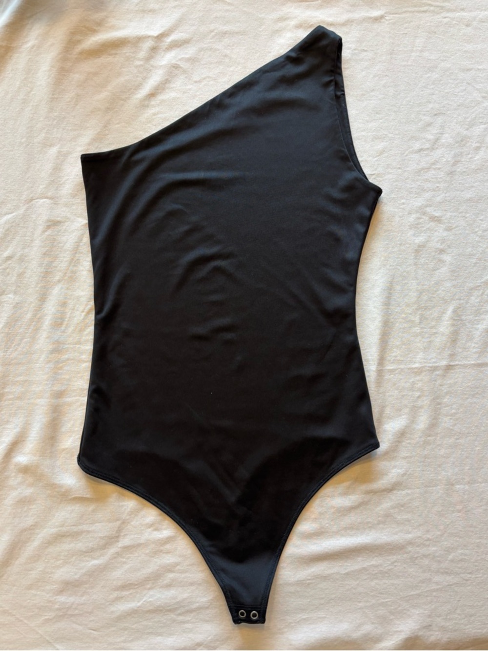 Abercrombie & Fitch Black One-Shoulder Bodysuit
